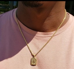 Stainless steel Letter Necklace 