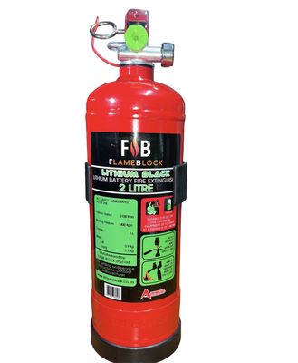 FlameBlock Lithium Battery Fire Extinguisher - 2 Litre_0