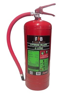 FlameBlock Lithium Battery Fire Extinguisher - 6 Litre_0