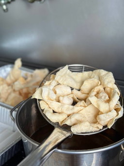 Crunchy Prawn Crackers in a tub
