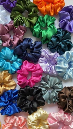 Satin scrunchies 