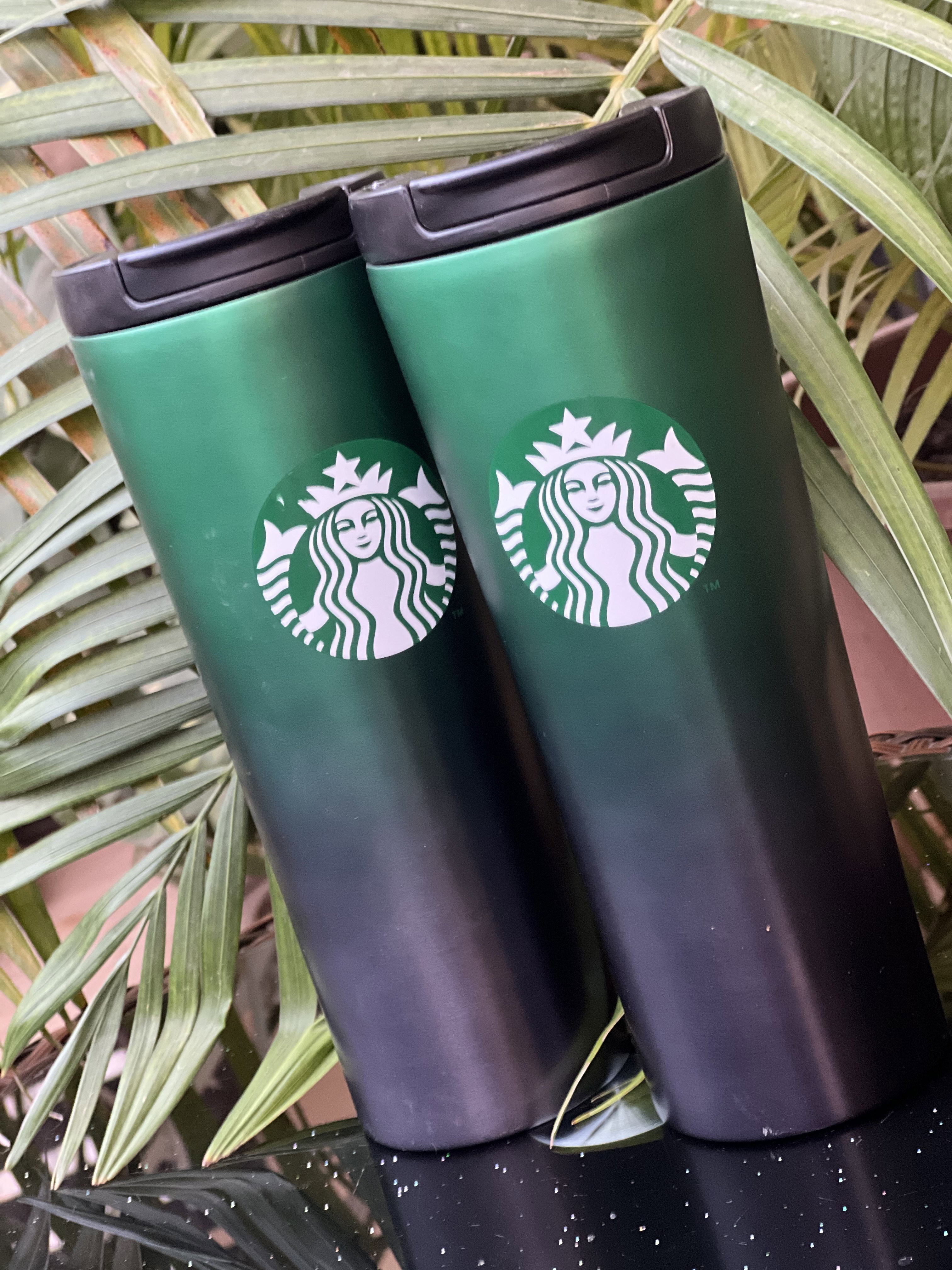 Mug starbucks vert dégradé isotherme _2