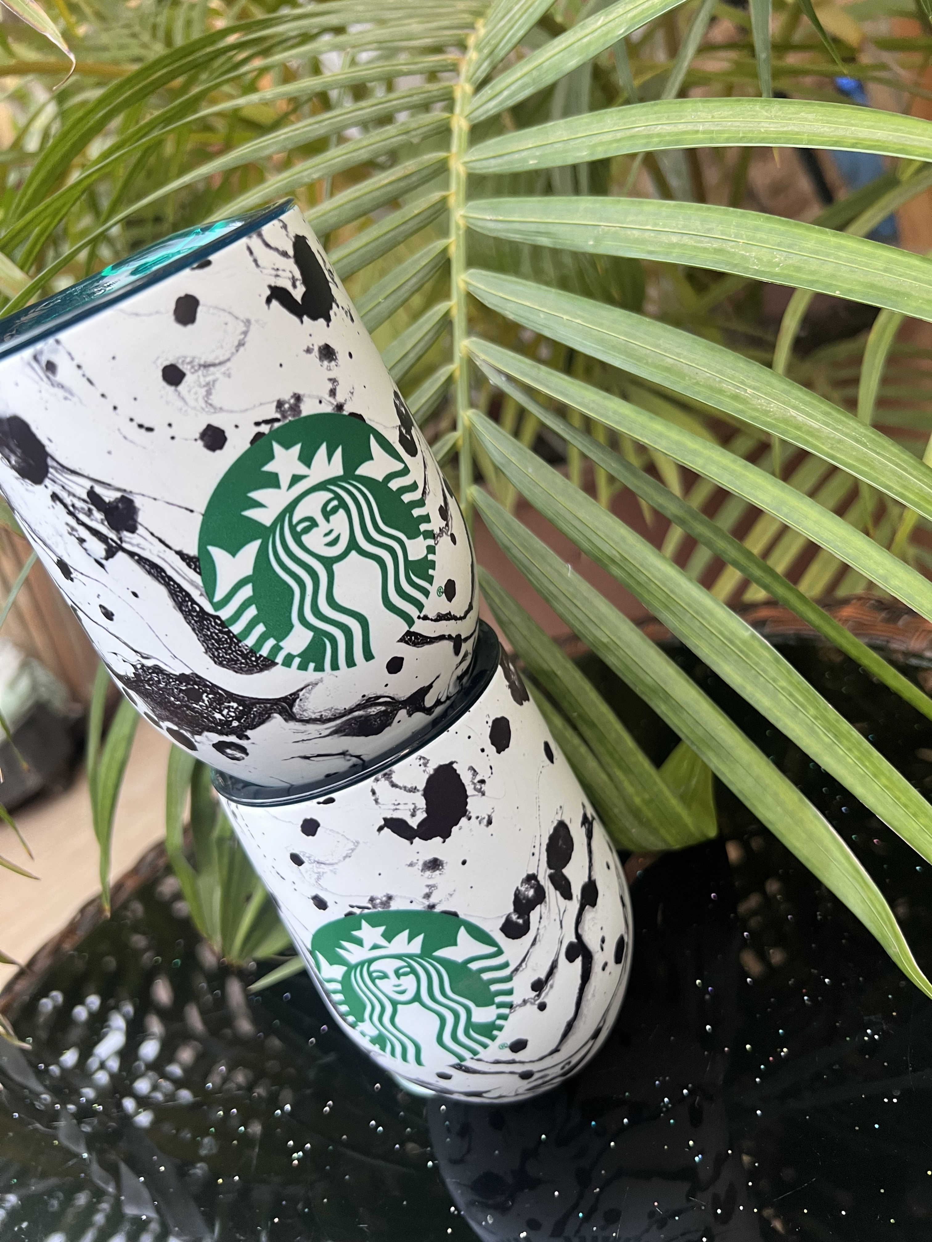 Mug starbucks marbré isotherme _1