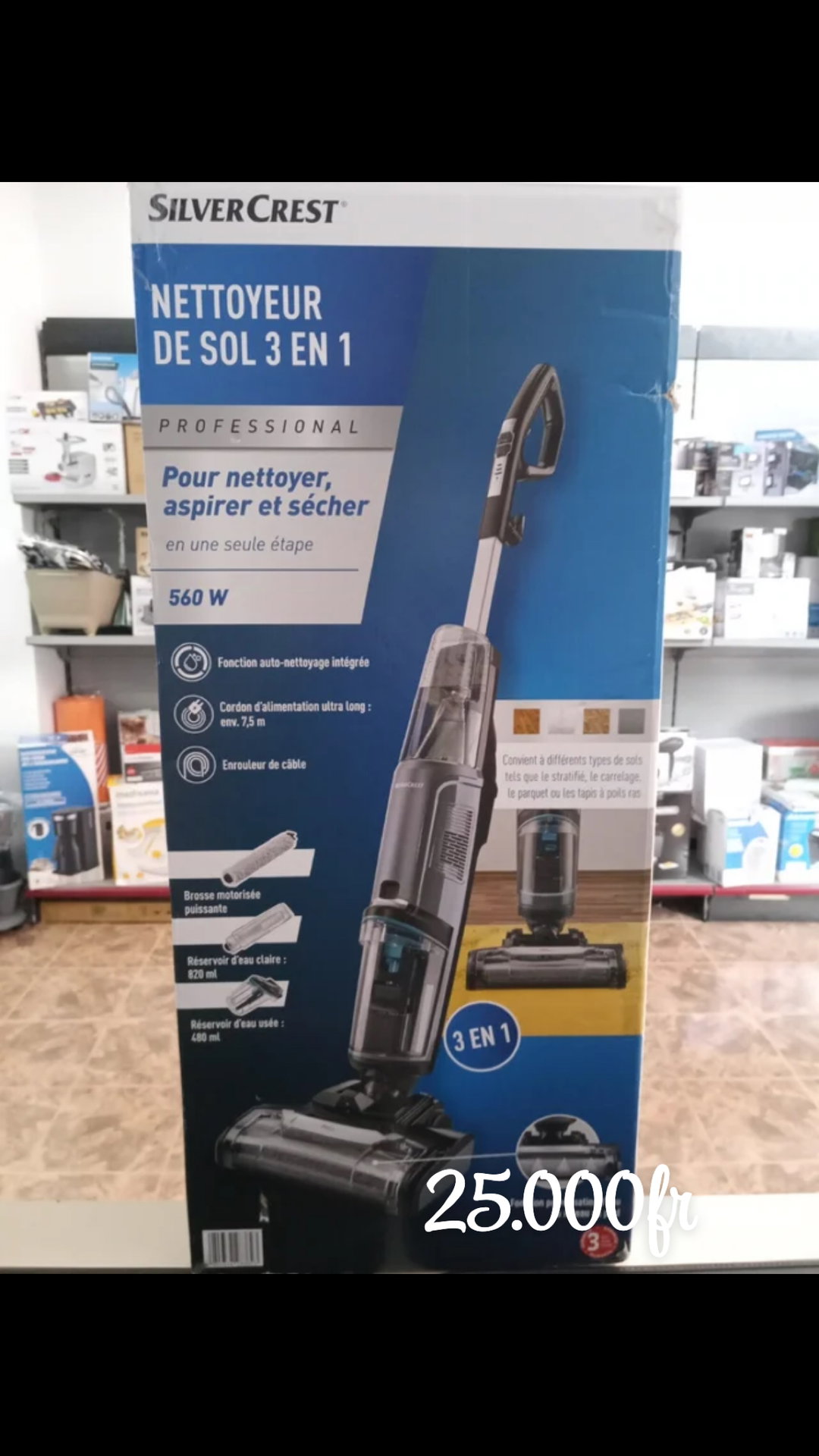 Aspirateur 3 en 1 nettoyer , aspire et sèche