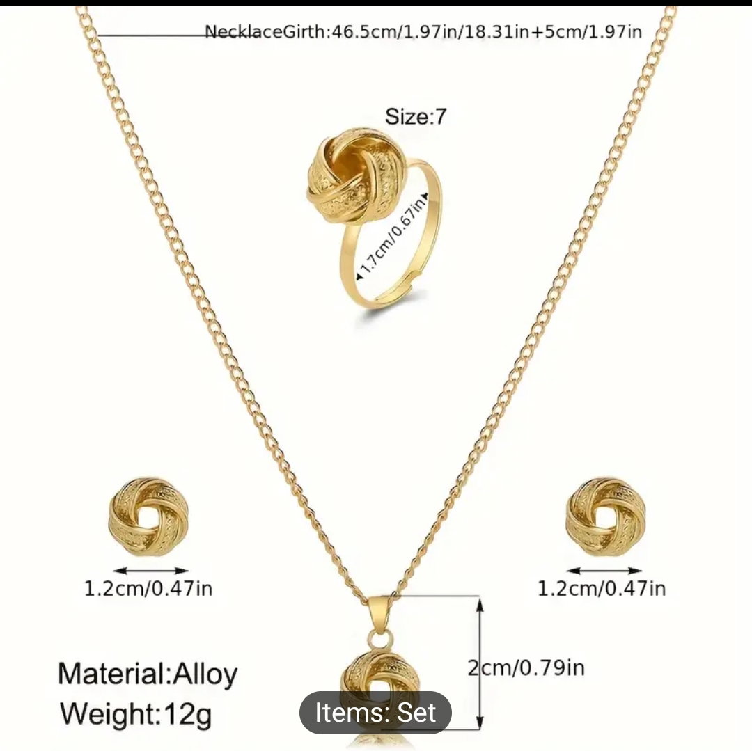 Jewelry Set Boho knot Design_1