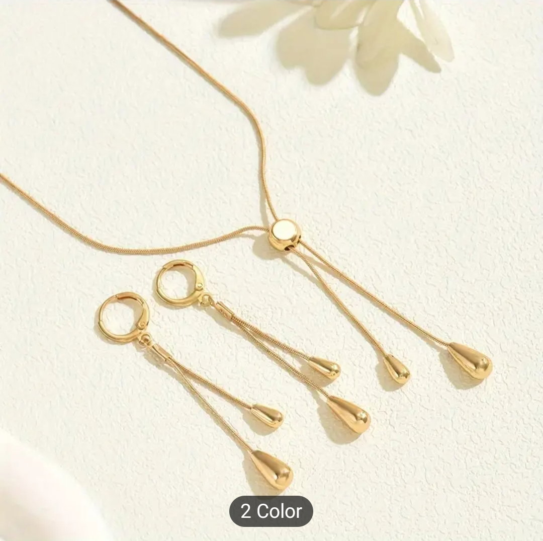 Snake Bone Chain 2 pcs Set Jewelry 