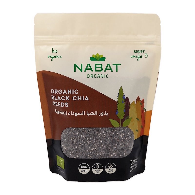 NABAT ORGANIC BLACK CHIA SEEDS 500G_0