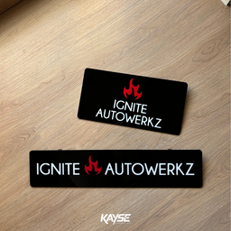 Hook-On Custom Car Plate Cover