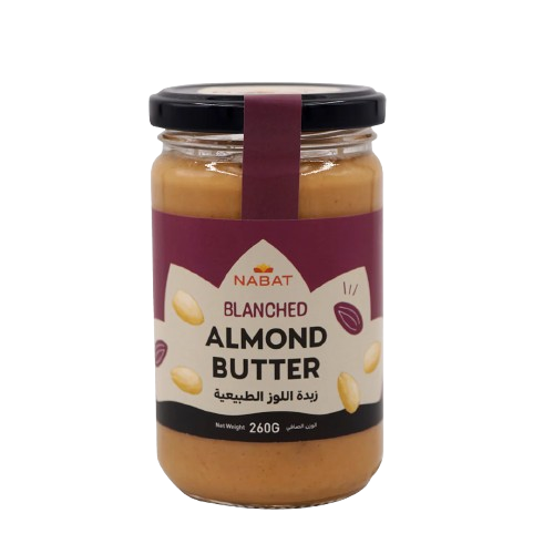 NABAT ORGANIC WHITE ALMOND BUTTER 260G_0