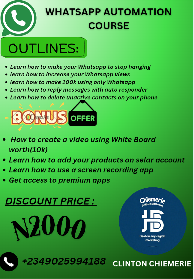 Whatsapp Automation Course hack 
