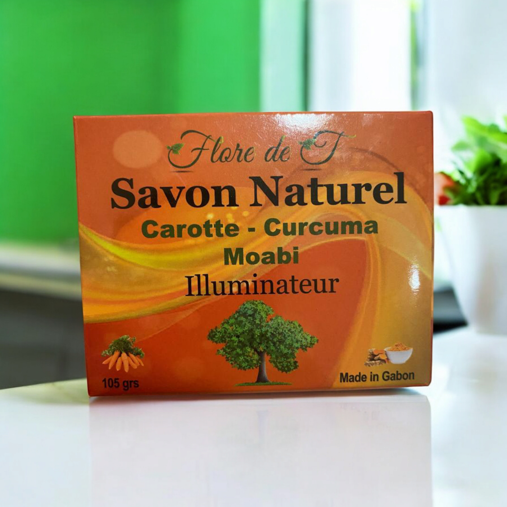 SAVON NATUREL ILLUMINATEUR Carotte - curcuma - MOABI_0