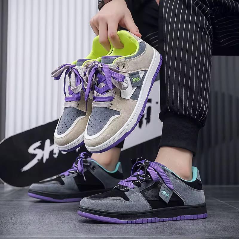 Chaussure à tige en daim_1