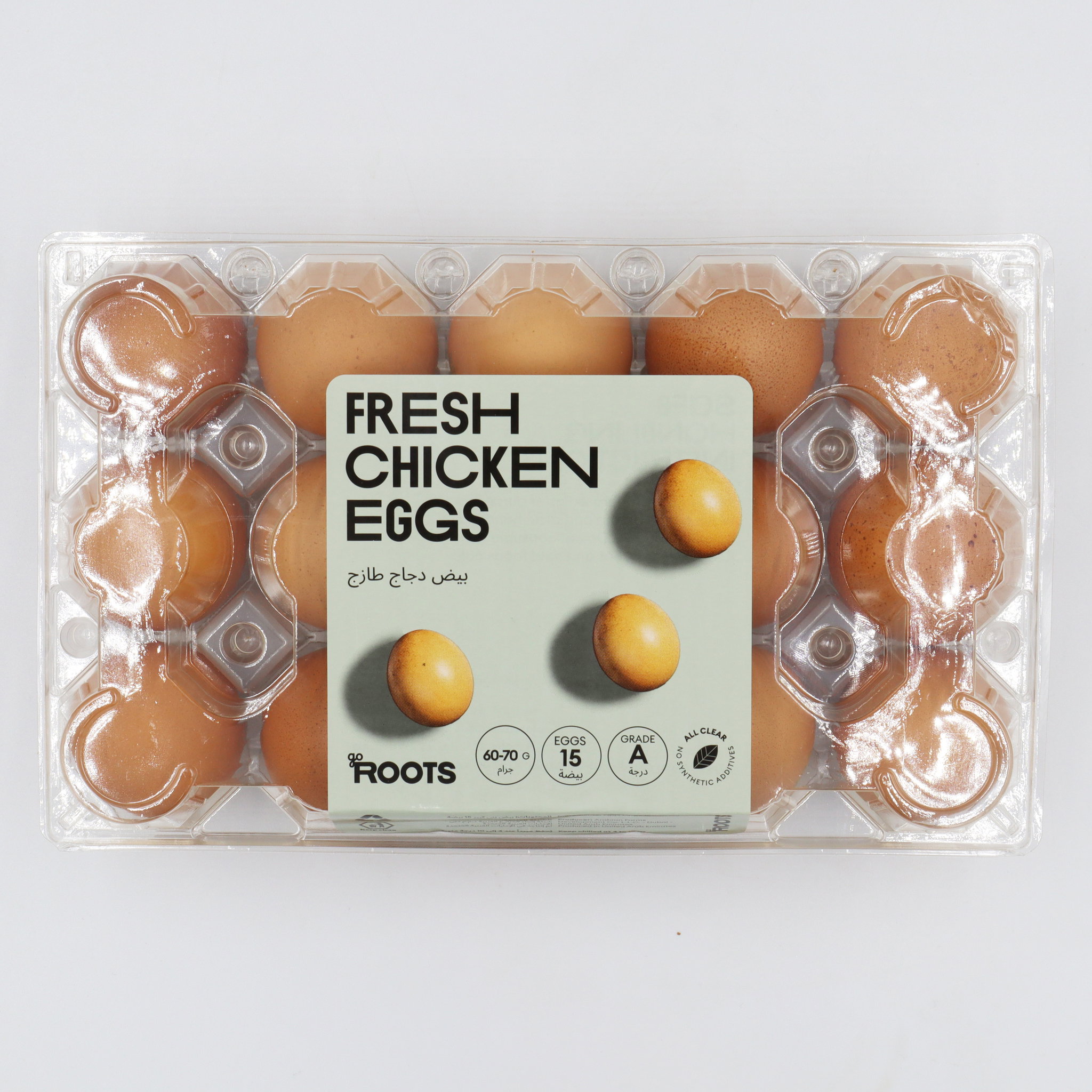 Roots Eggs Large Brown 15S 750g_0