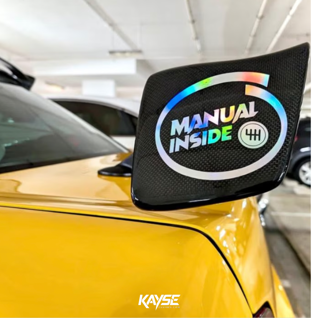 Manual Inside Car Decal