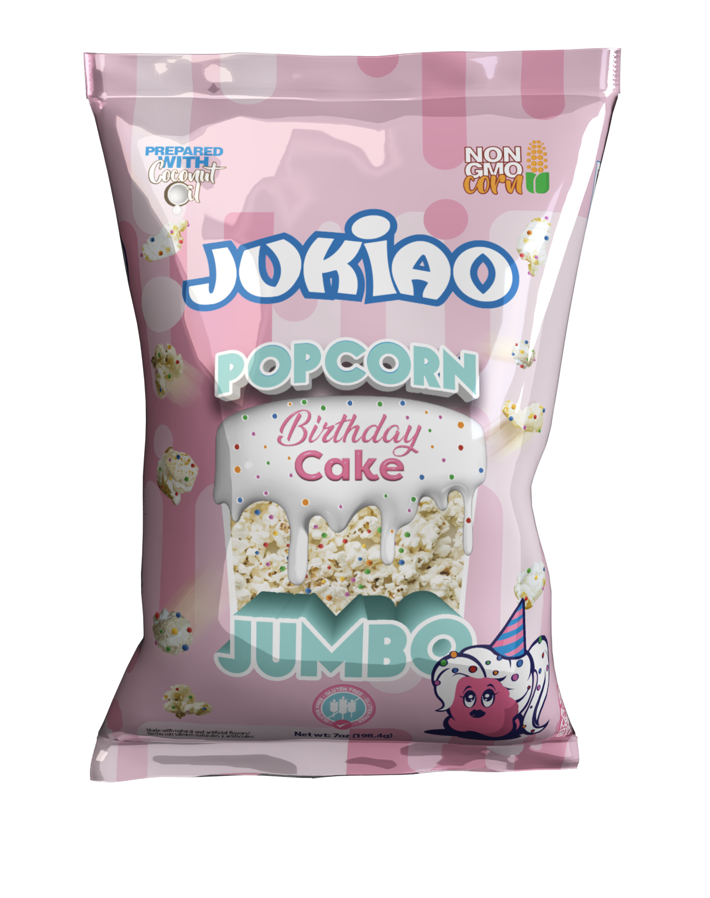 Jukiao Popcorn Birthday Cake - 7 oz_0