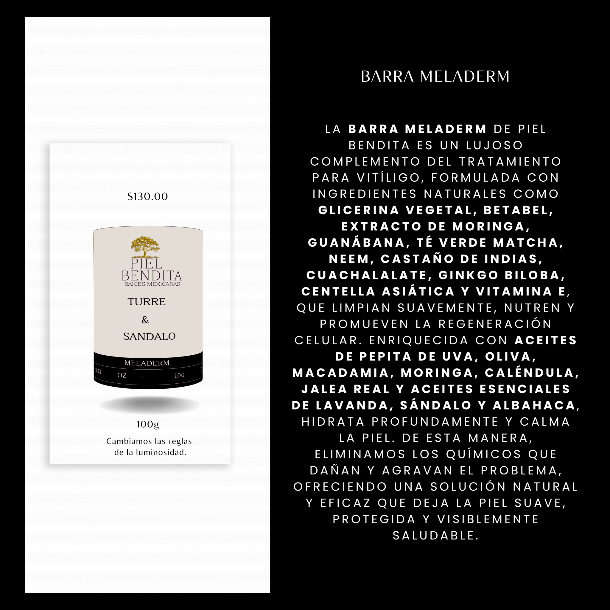 BARRA MELADERM PARA VITILIGO 100 GRAMOS _0