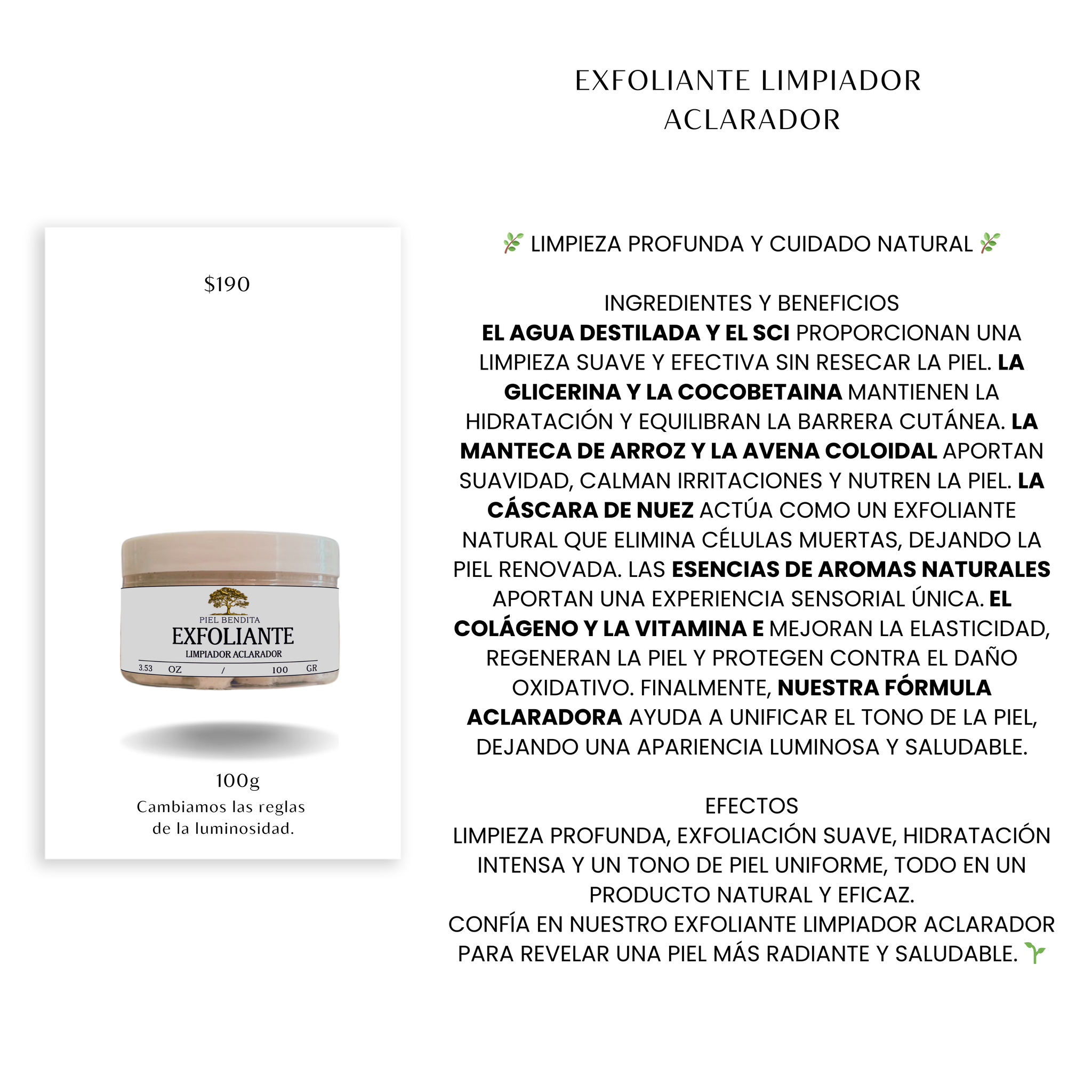 EXFOLIANTE LIMPIDOR ACLARADOR 100 GRAMOS _0