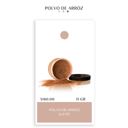 POLVO DE ARROZ CON FPS 50 LATE
