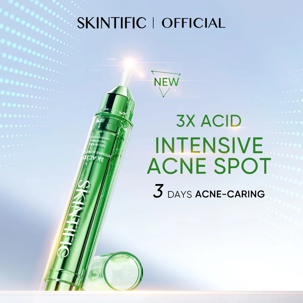 Skintific 3x Acid Intensive Acne Spot Gel 15ml_0
