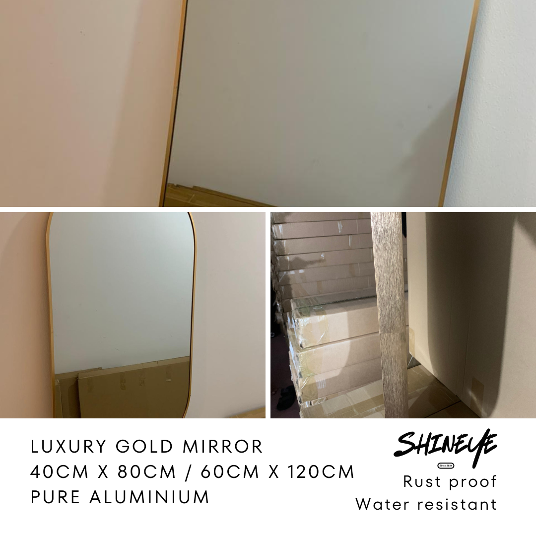 Luxury Capsule Mirror (Gold/Black)