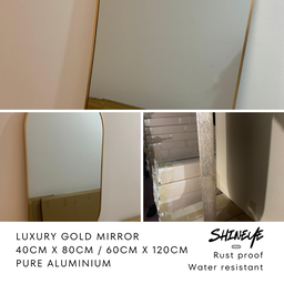 Luxury Capsule Mirror (Gold/Black)