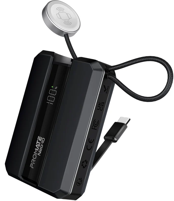 Promate Neo-10 Powe Bank 10000mAh For Apple Watch & iPhone 30W