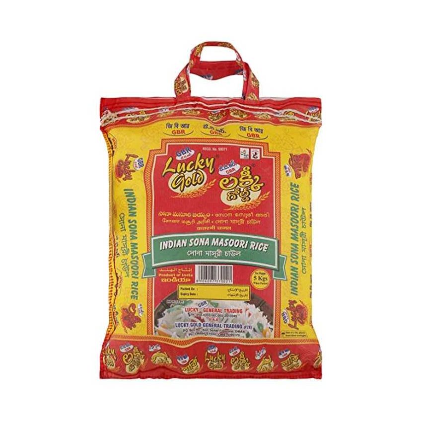 GBR Lucky Gold Sona Masoori Rice 5Kg_0