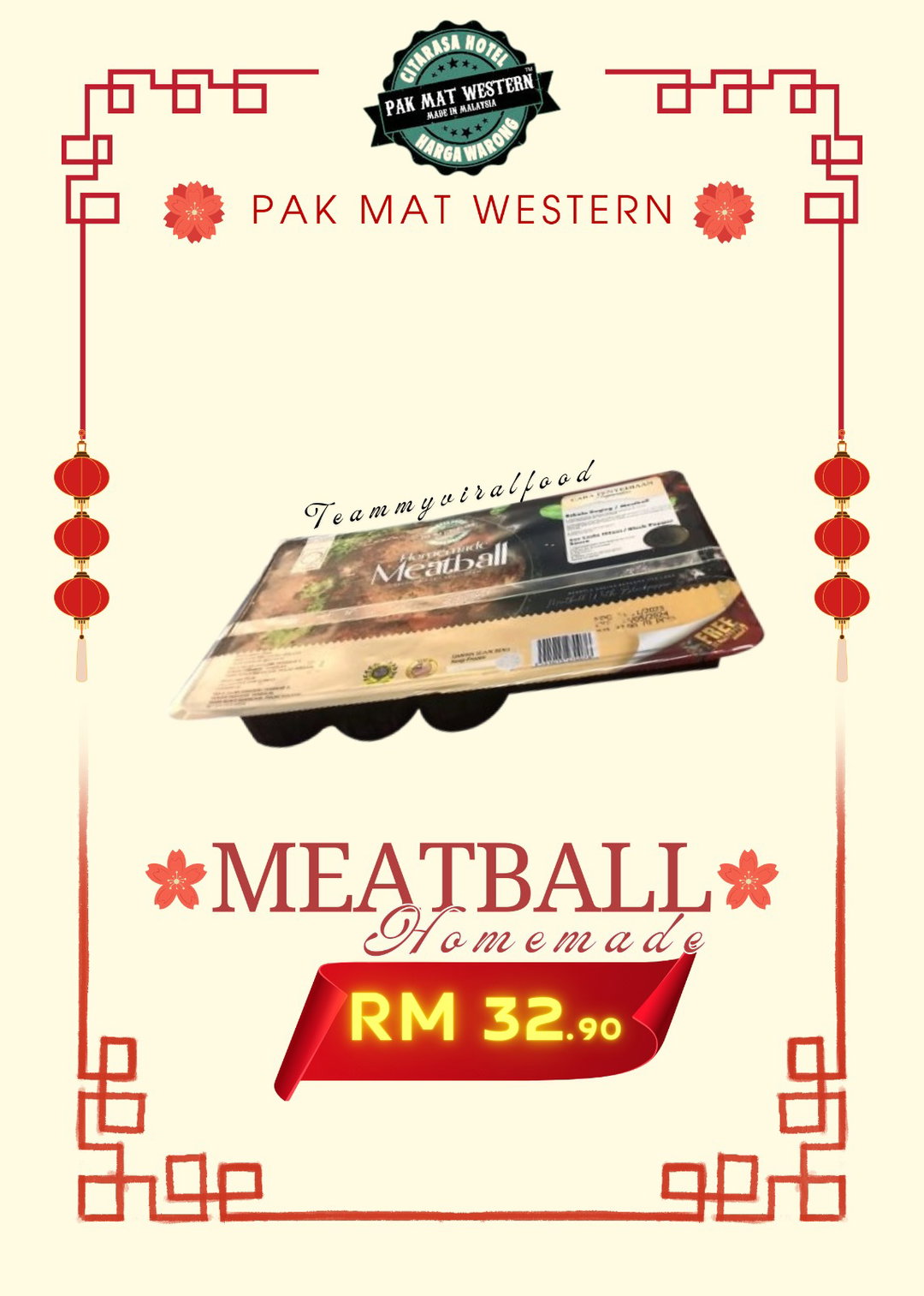 Meatball Pak Mat Western 