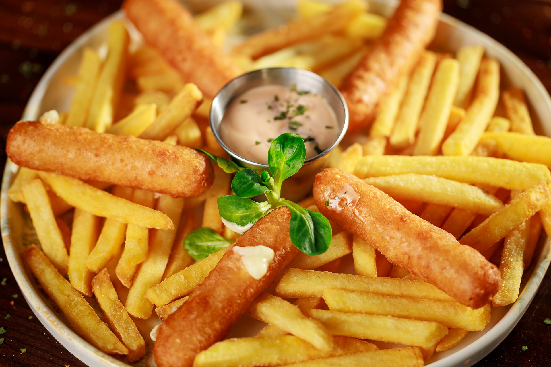 Mozzarellasticks mit Beilage _2