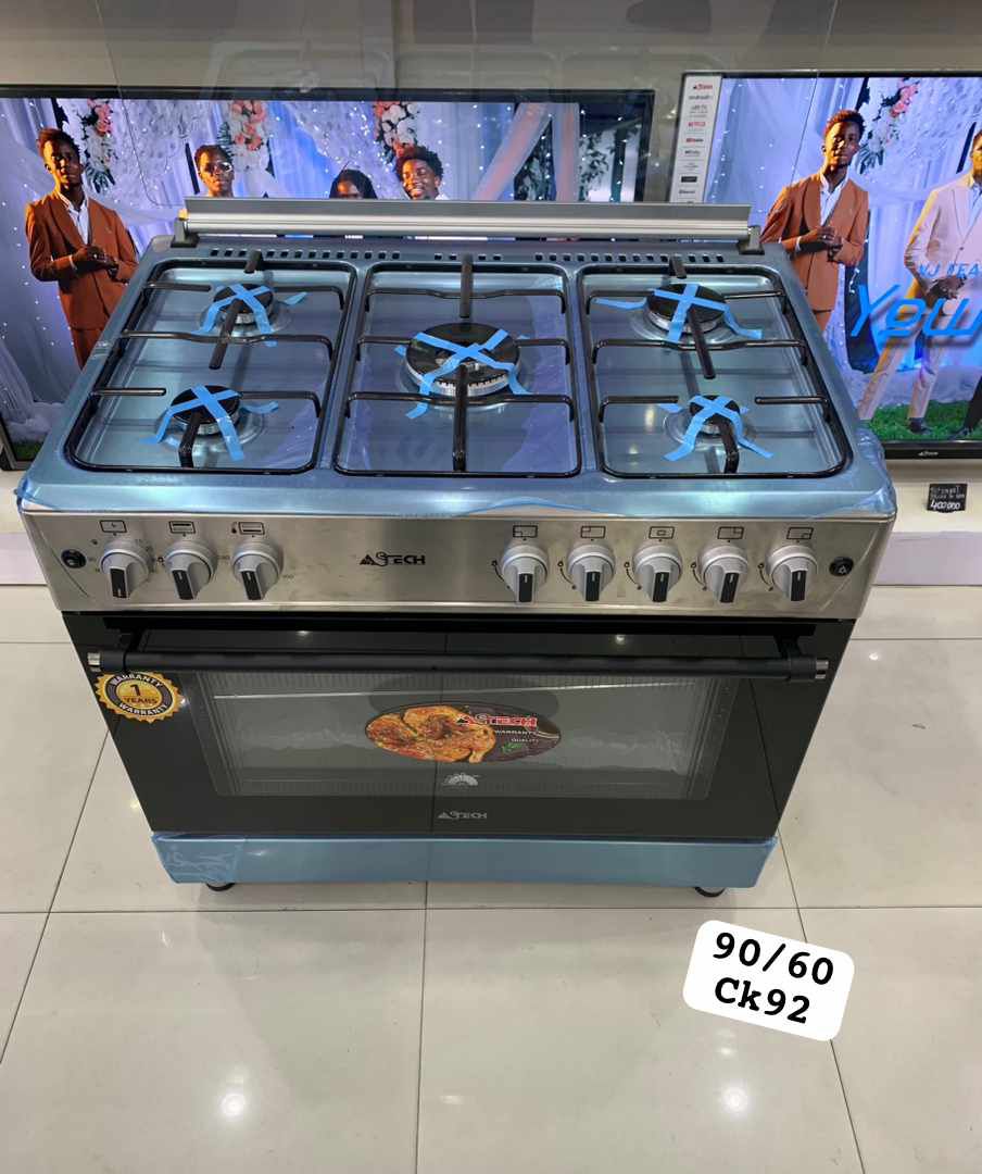 Cuisinière Astech 5feux 90/60 full options