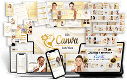 Kit plantillas editables en Canva instagram sobre Estética