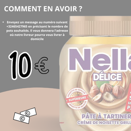 Nella délice - pâte à tartiner crème noisette / 700 grammes