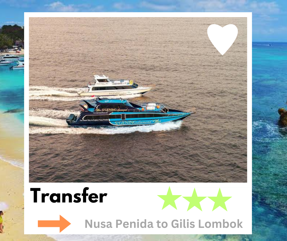 Fast boat from Nusa Penida to Gili Trawangan ! Gili Air ! Lombok Bangsal