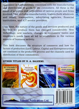Commerce Simplified For East Africa by N. A Saleemi