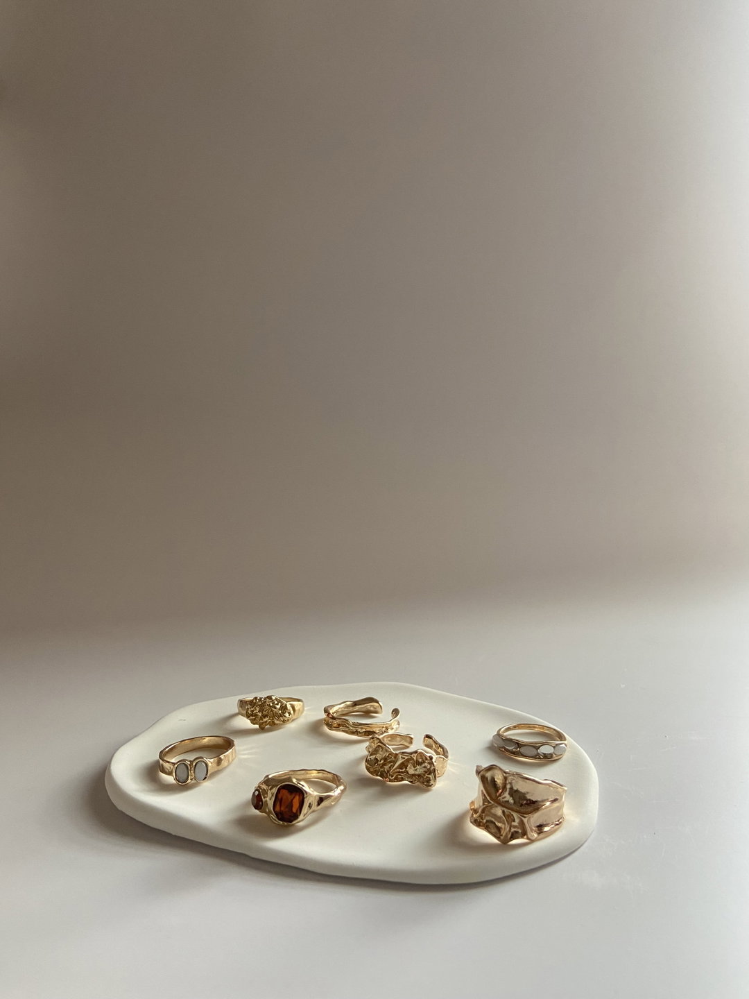 Bagues vintages Ambre 