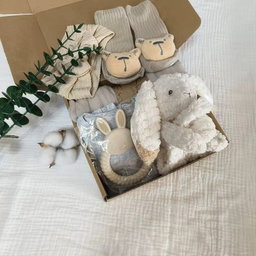 6 Pcs Plush Newborn gift set Bunny Swaddle 