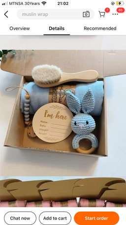 Animal Crochet- Newborn Gift Set 