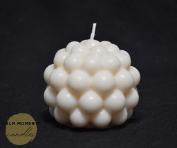 Round bubble soywax candle