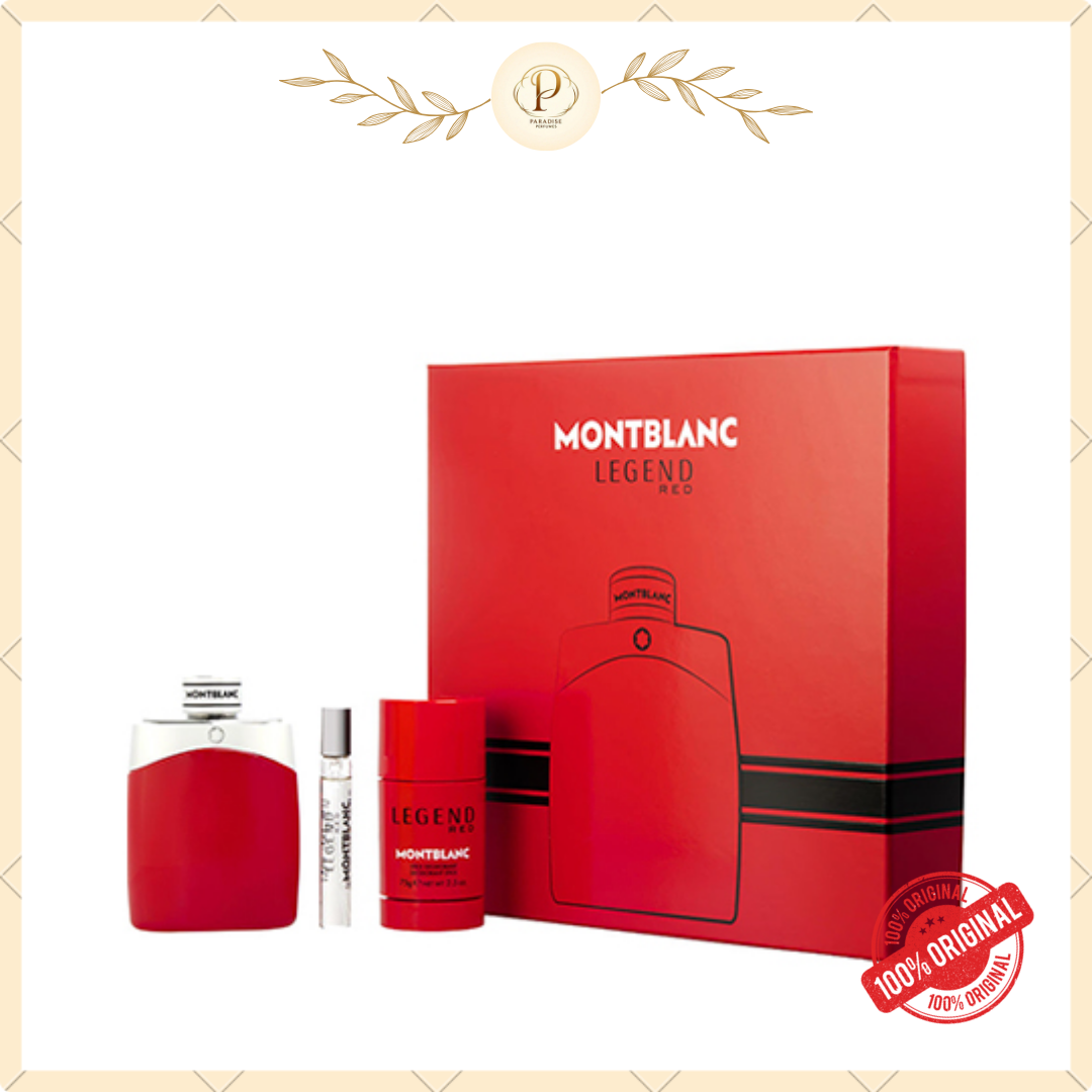 MONT BLANC LEGEND RED EDP 3 PCS GIFT SET _0