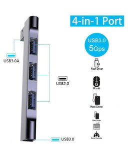  4 and 1 USB hub