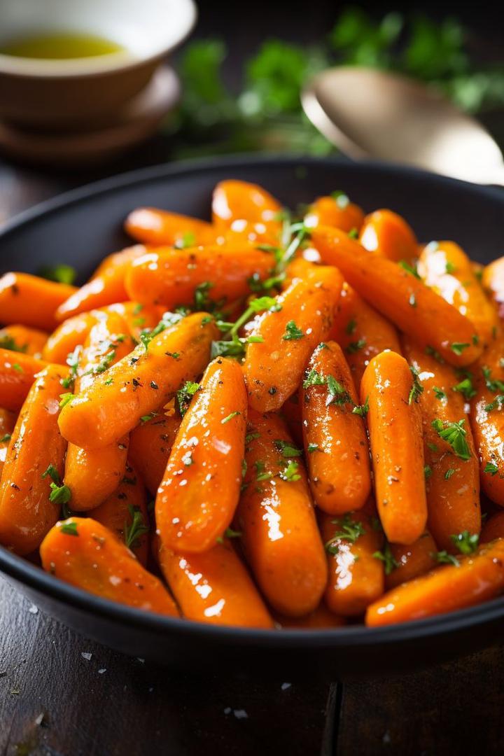 Honey roasted carrots _0
