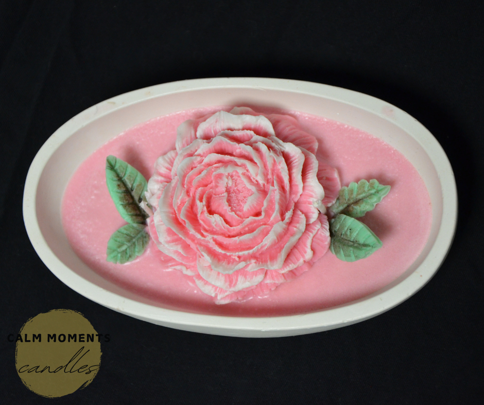 Medium Peonie soy wax candle_0