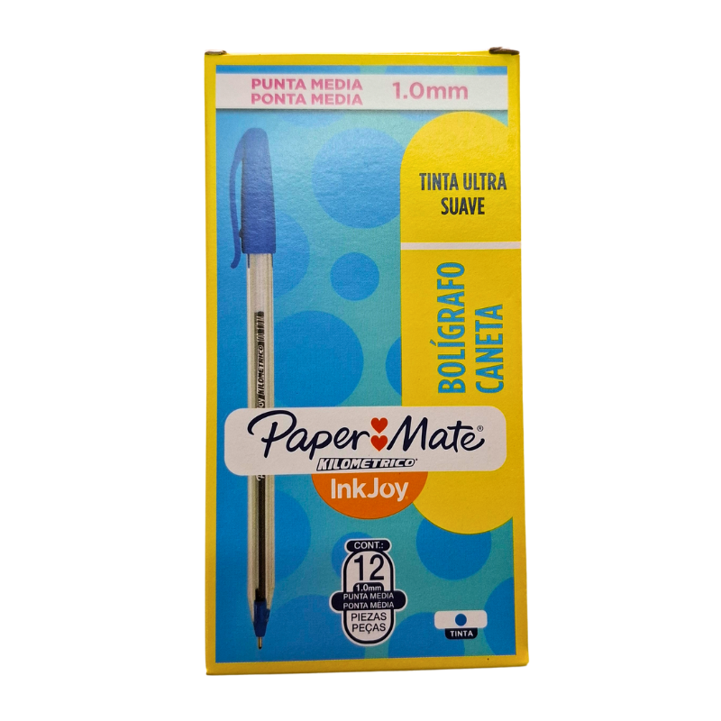 Pluma Paper Mate (Azul) caja con 12pza.