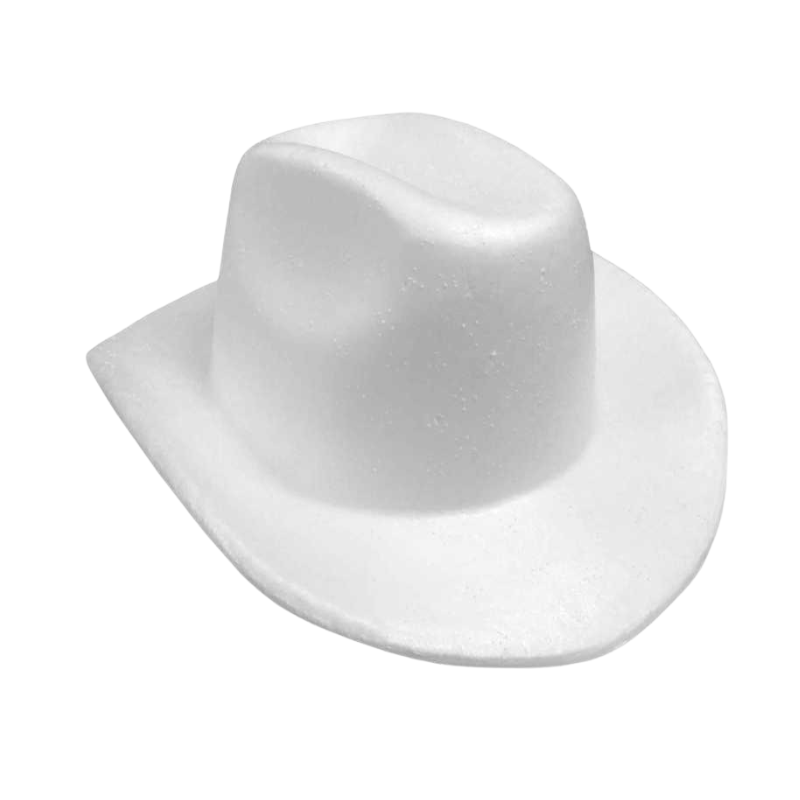 Sombrero de unicel (Texano) 31 X 14cm_0