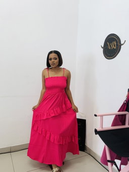 Cami maxi dress pink