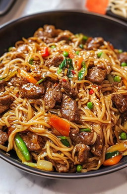 Spaguetti avec viande / Cotonou Gbégamey