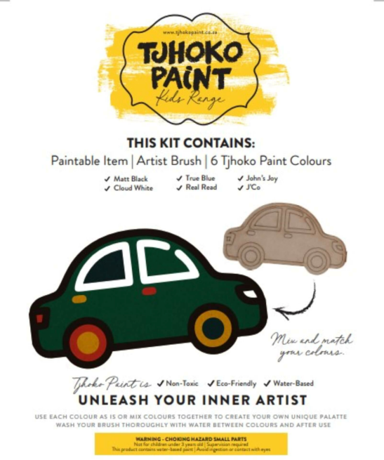 Tjhoko Jnr Flat Cut-out Car (200x112mm)