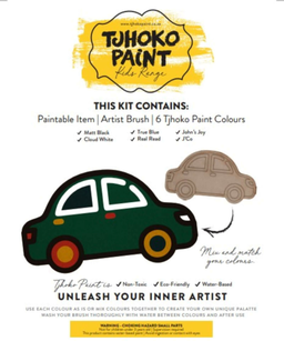 Tjhoko Jnr Flat Cut-out Car (200x112mm)