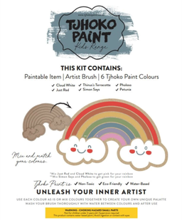Tjhoko Jnr Flat Cut-out Rainbow (200x125mm)