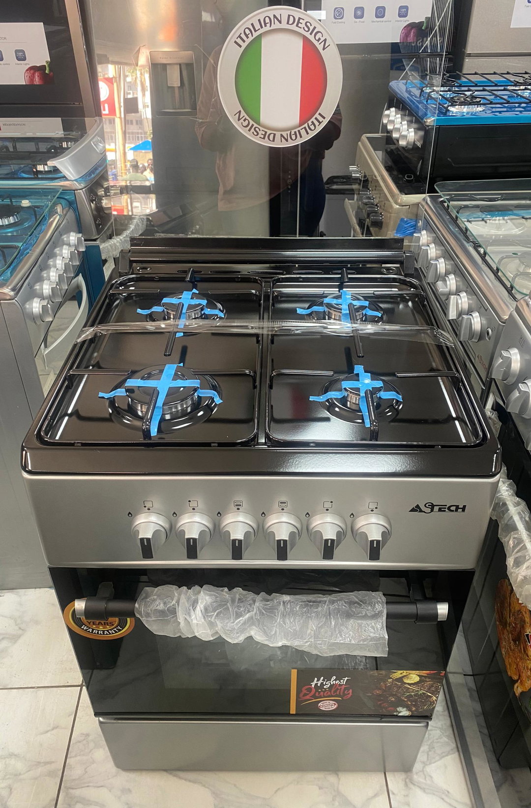 Cuisinière Astech 4feux 60/60